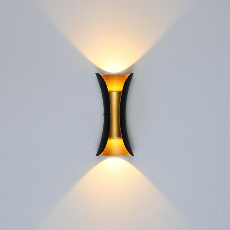 Waterproof Curved LED Outdoor Sconce Hardwired Wall Light for Patio Garden & Entryway | Thomler