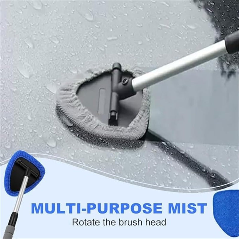 Pivoting Glass Squeegee with Telescoping Handle for Windows & Car Windshields | Thomler
