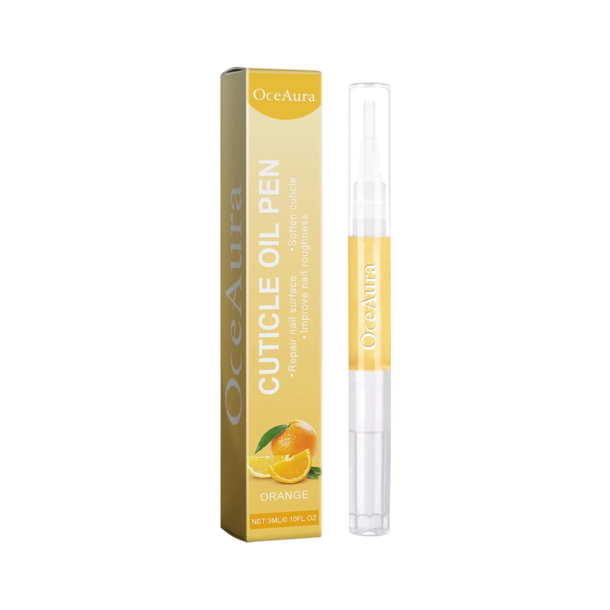 3-in-1 Cuticle Oil Pen with Brush Applicator for Nail Strengthening & Hydration, Softens Dry Cuticles, Brightens Nails | Thomler