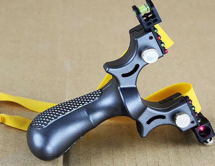 Outdoor Slingshot with Integrated Red Laser Aiming System for Backyard Target Practice, Skill Building & Recreational Shooting | Thomler