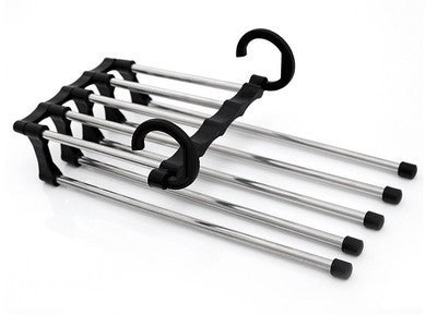 Space-Saving Closet Organizer Hanger with Retractable Arms for Pants, Scarves, Belts & Accessories - Multi-Tier Storage System for Bedroom W | Thomler
