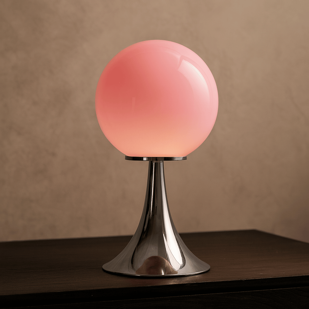 Modern Globe Desk Lamp with Metal Stand – Bedside Accent Lighting for Living Room & Bedroom | Thomler