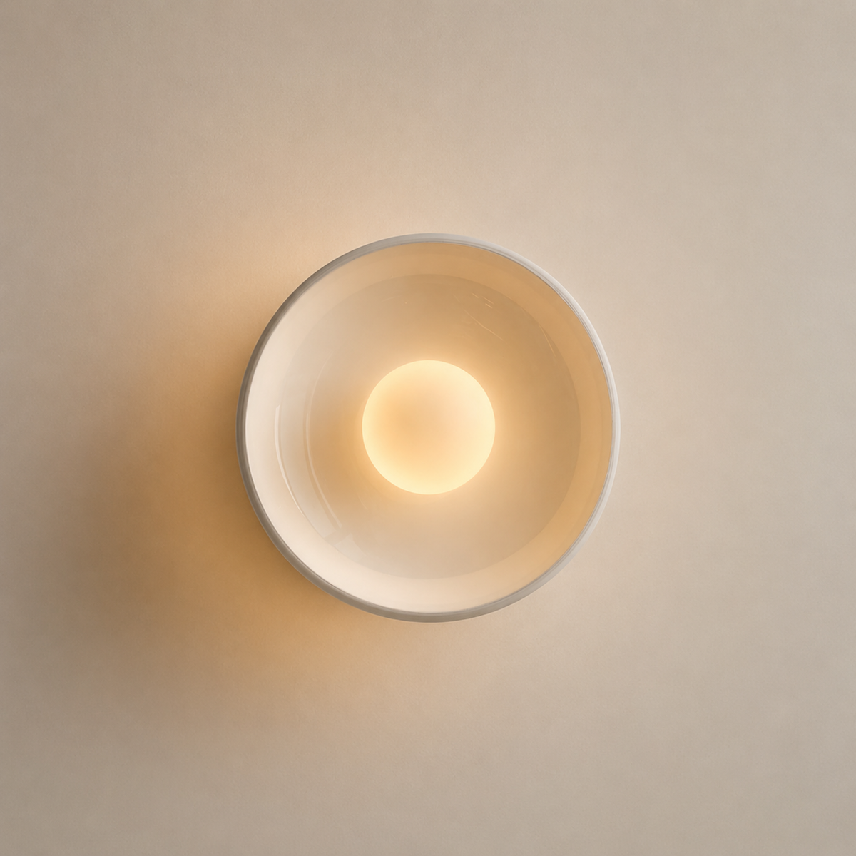 Handcrafted Art Glass Wall Sconce – Warm LED Accent Light for Bedroom, Foyer & Dining Room | Thomler