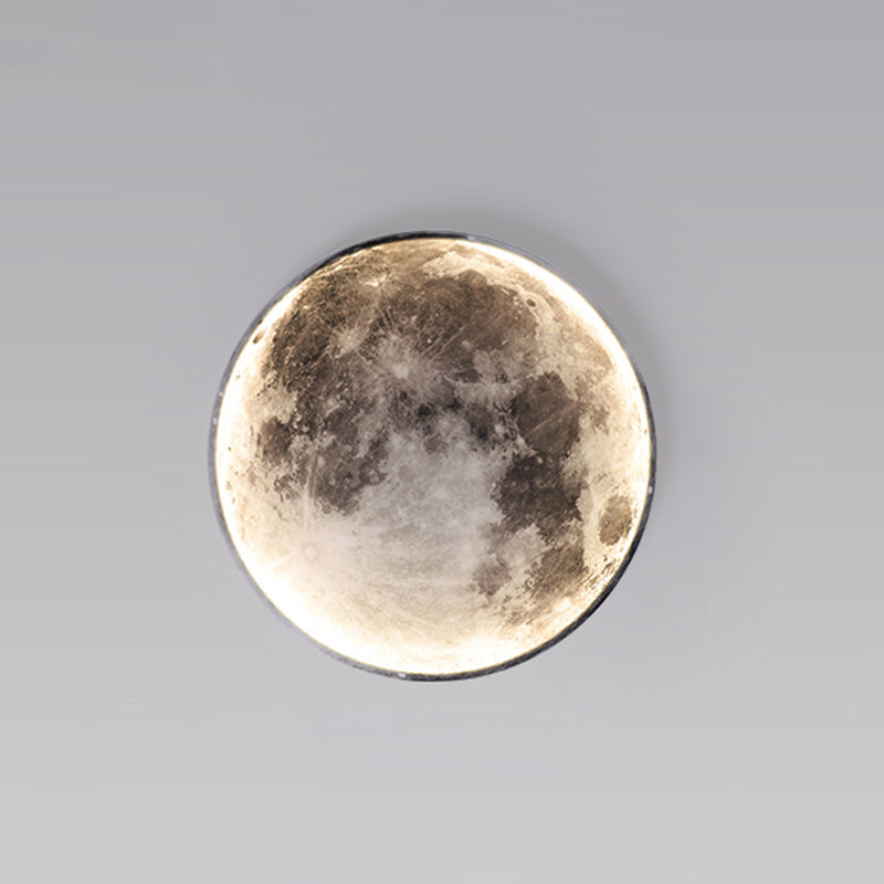 Wall Lamp PVC 24.0 cm 11W Moon Motif Living Room Bedroom Dimmable LED Wall Light Remote Controlled | Thomler