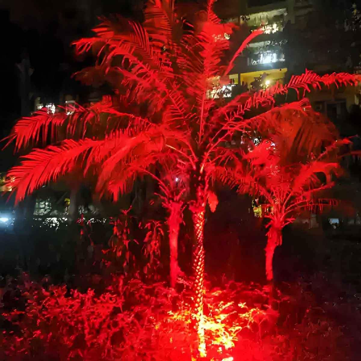 Industrial LED Garden Uplight for Trees and Landscaping – 110V Color-Changing Outdoor Fixture | Thomler