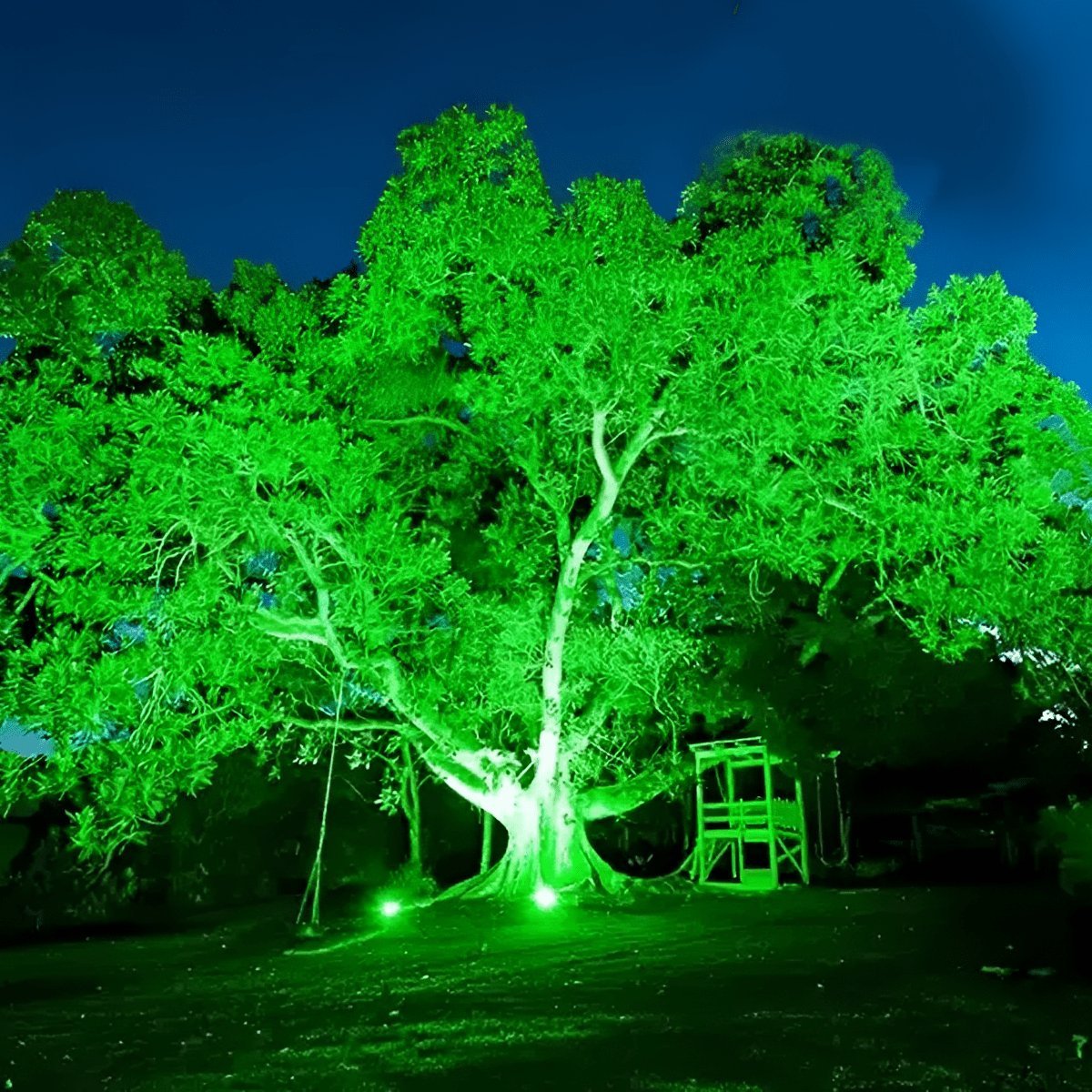 Industrial LED Garden Uplight for Trees and Landscaping – 110V Color-Changing Outdoor Fixture | Thomler