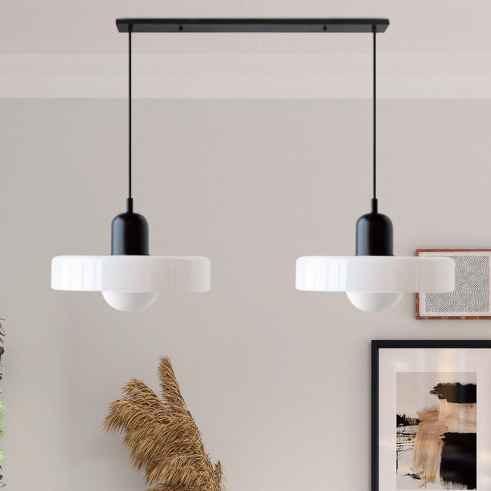 Pendant Light Glass Double Shade G9 35.0 cm Dining Room Kitchen Island Ceiling Fixture Modern Hanging Lamp | Thomler