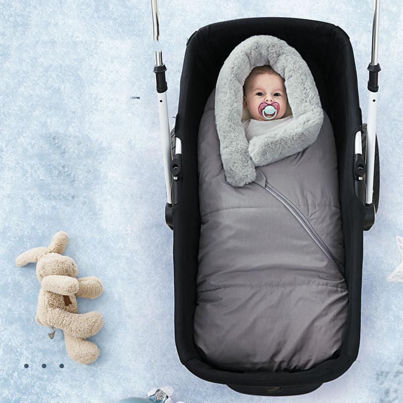 Infant Stroller Bunting Bag with Removable Hood – Windproof Thermal Sleep Sack for Newborns & Toddlers, Universal Fit for All Stroller | Thomler