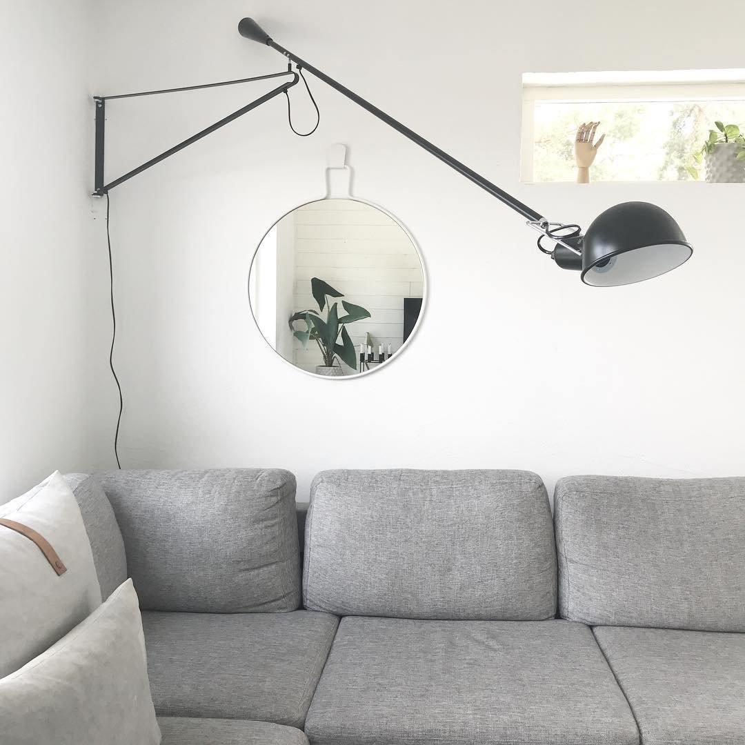 Articulated Metal Wall Light – Rotating Arm Industrial Sconce with Iron Counterweight for Living Room, Office & Commercial Spaces | Thomler