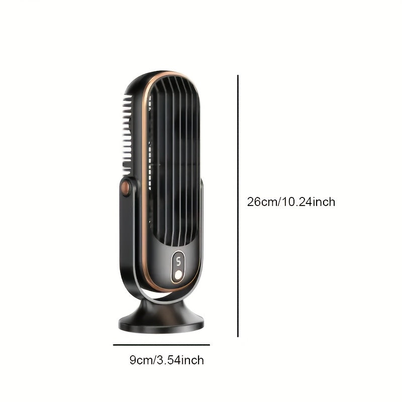 Rechargeable Portable Desk Fan with 720° Rotation & 8-Hour Battery – Quiet USB Travel Cooling Fan for Home, Office & Camping | Thomler