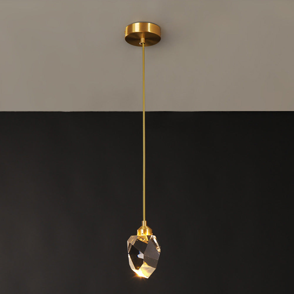 Pendant Light Glass Metal Adjustable Gold Dining Room Kitchen Island Hanging Ceiling Lamp Modern Teardrop Lighting | Thomler