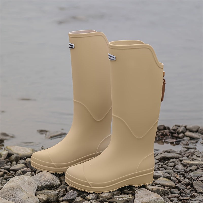 Tall Waterproof Rain Boots for Women – Anti-Slip Outdoor Footwear for Wet Weather, Garden, Festivals | Thomler