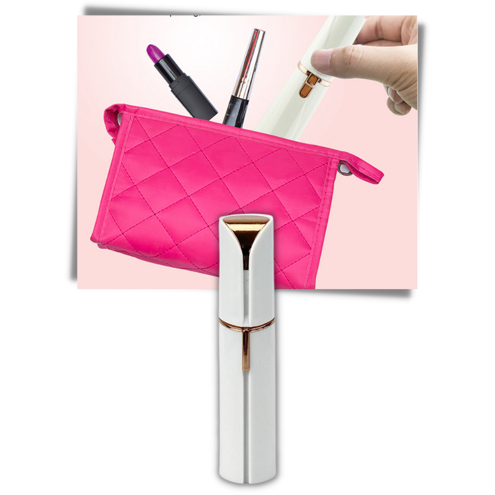Compact Battery-Powered Hair Trimmer for Face & Body – Gentle Touch-Up Tool with LED Light | Thomler