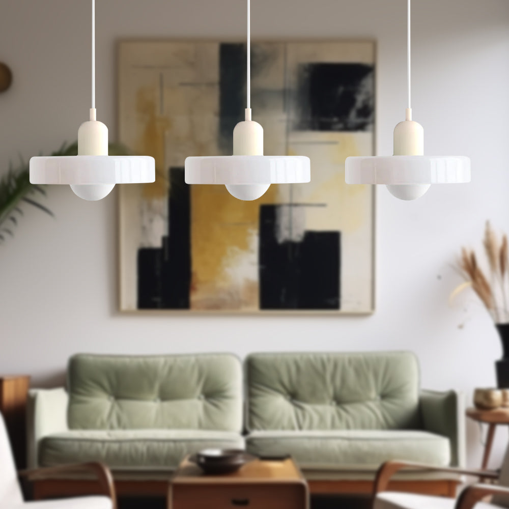 Pendant Light Glass Shade 30.0 cm Bedroom Bedside Hanging Lamp Modern Minimalist Nordic Style Adjustable Ceiling Light | Thomler