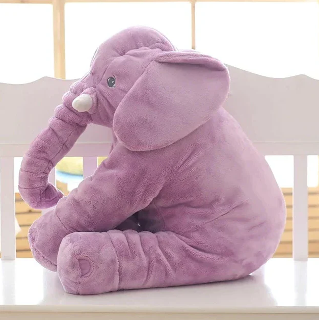 Plush Elephant Cushion Toy for Babies & Toddlers – Soft Nursery Decor – Nursery Accent Pillow for Kids Bedroom Playroom – Large Stuffed Anim | Thomler