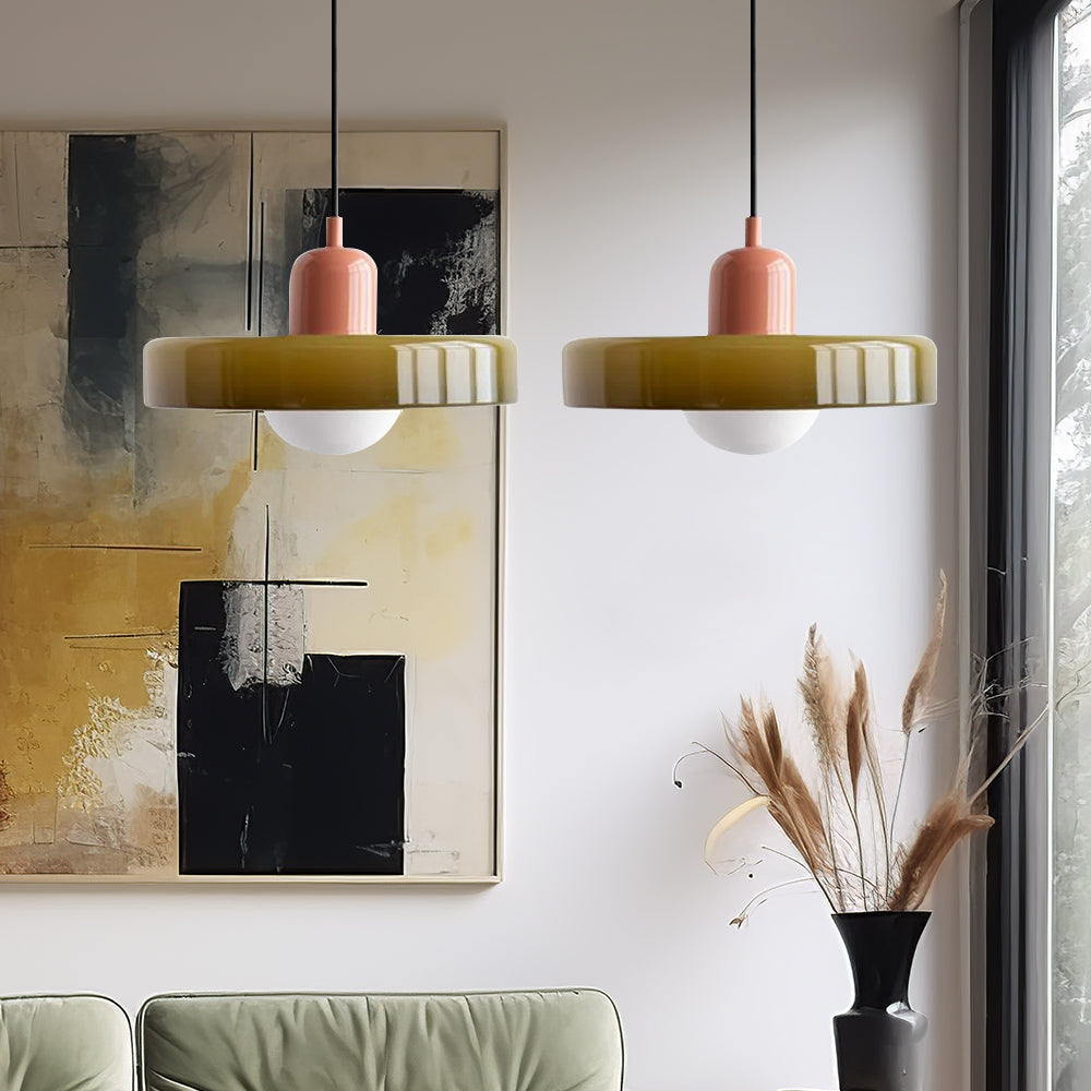 Pendant Light Glass Double Shade G9 35.0 cm Dining Room Kitchen Island Ceiling Fixture Modern Hanging Lamp | Thomler