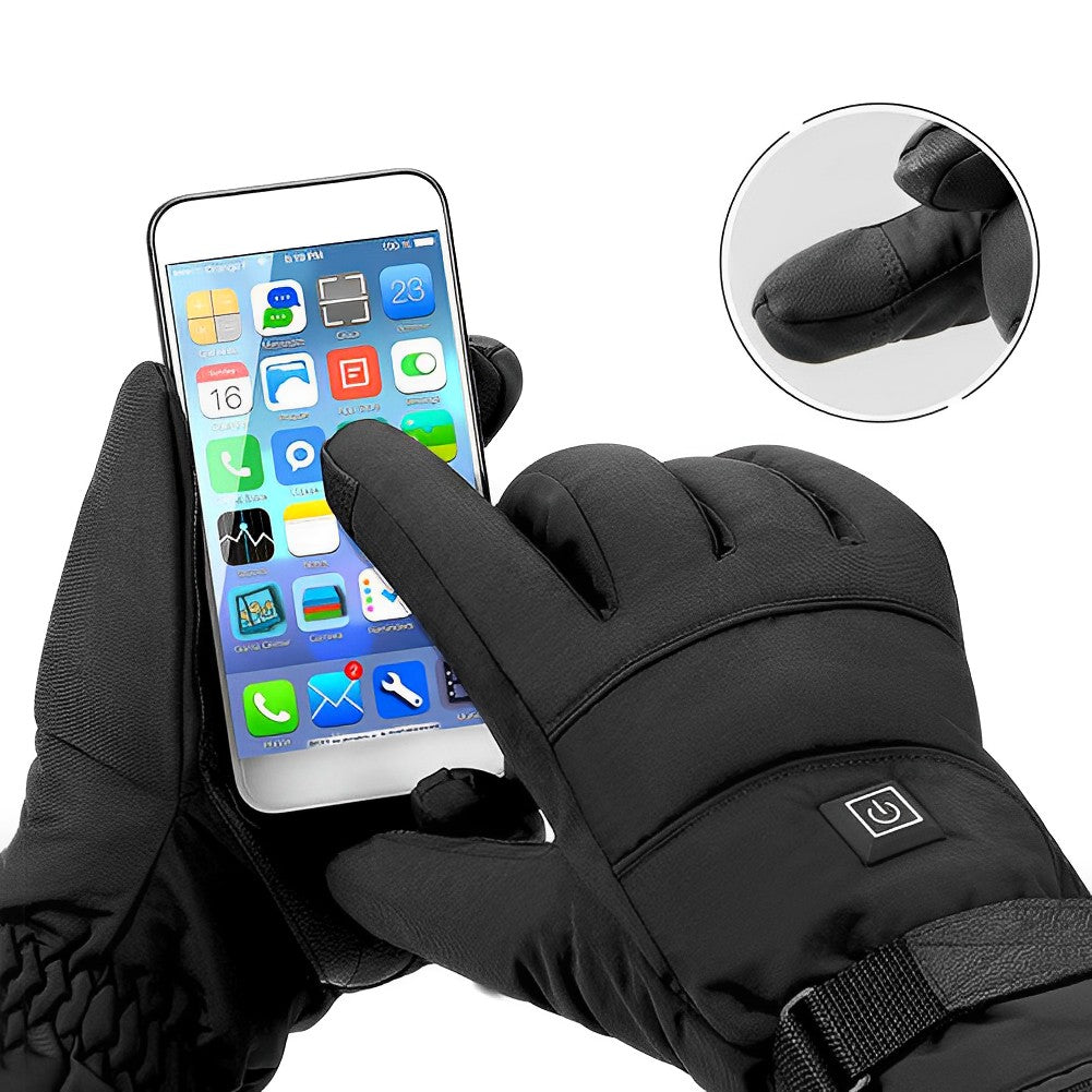 Battery-Powered Winter Gloves with 3-Level Adjustable Hand Warmers for Skiing, Ice Fishing, Snowboarding & Outdoor Work | Thomler