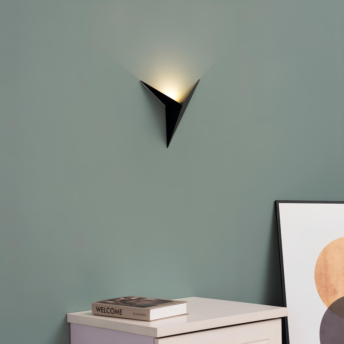 Triangle LED Wall Light Modern Geometric Sconce Nordic Home Lighting Fixture Adjustable Color | Thomler
