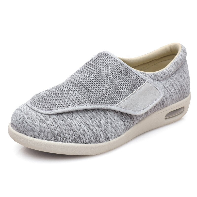Extra-Wide Adjustable Velcro Shoes for Swollen Feet with Memory Foam Insoles – Breathable Diabetic-Friendly Slip-Resistant Sneakers for | Thomler