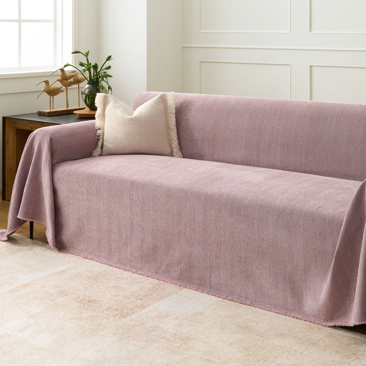 Textured Furniture Throw Blanket for Couches – Scratch-Resistant & Machine Washable | Thomler