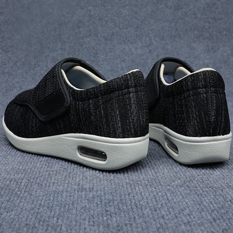 Extra-Wide Adjustable Velcro Shoes for Swollen Feet with Memory Foam Insoles – Breathable Diabetic-Friendly Slip-Resistant Sneakers for | Thomler