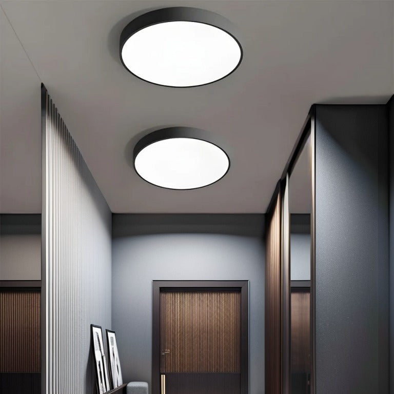 Round LED Ceiling Light Fixture Dimmable Modern Flush Mount for Living Room Bedroom Hallway Energy Efficient Lighting | Thomler