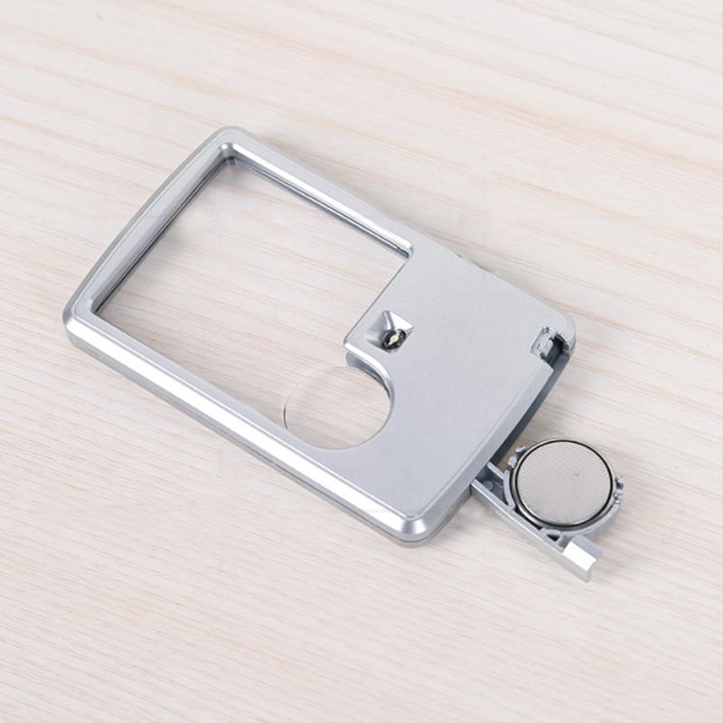 Pocket LED Magnifier with Light for Reading – Dual Lens 3X & 6X Credit Card Size Travel Magnifying Glass for Seniors Books Maps Menus | Thomler