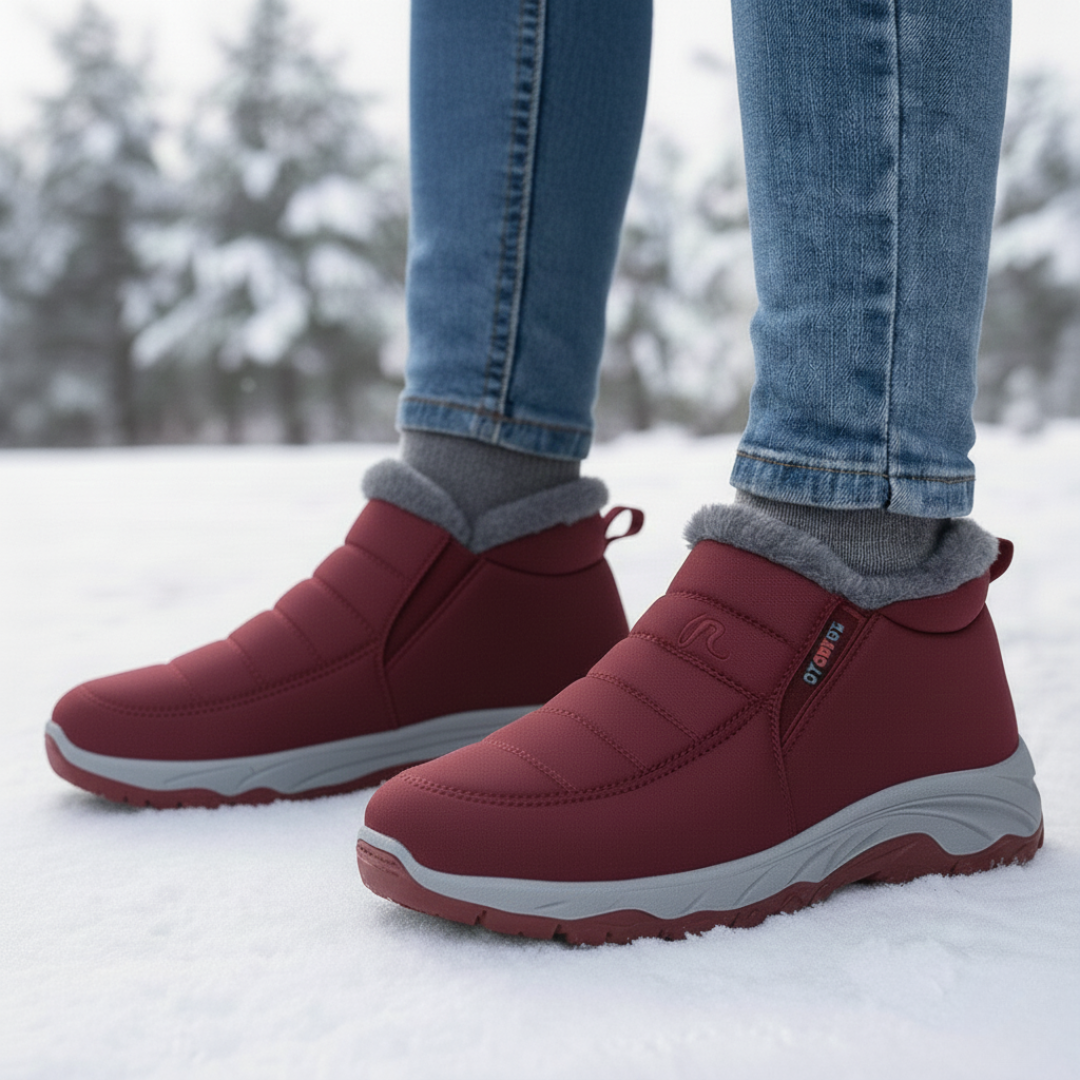Women's Insulated Winter Boots – Slip-On Snow Boots with Plush Lining for Cold Weather | Thomler