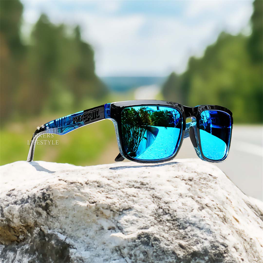 Polarized Riding Sunglasses with Blue Light Filter & UV400 Protection for Motorcycle & City Driving | Thomler