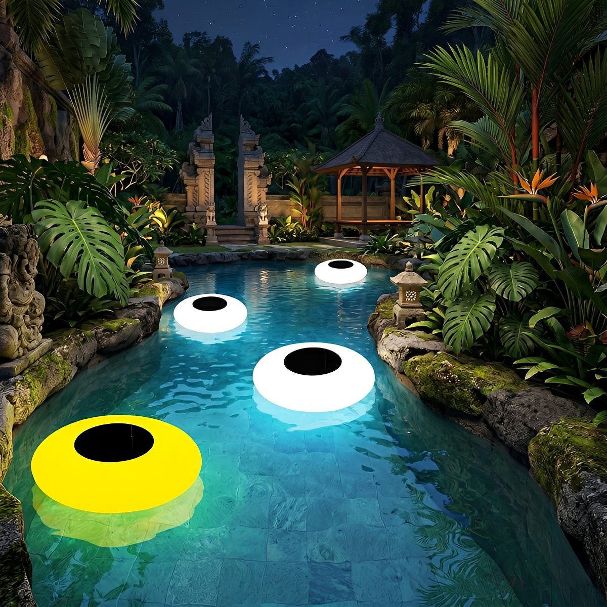 Floating Orb Pool Light – Solar Powered RGB Globe with Remote Control & Adjustable Brightness for Pools, Ponds & Gardens | Thomler
