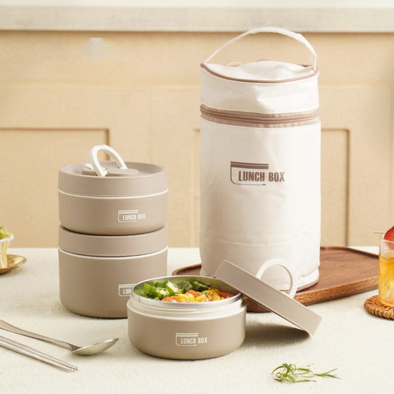 Insulated Stainless Steel Lunch Box with Leak-Proof Seal for Work, School & Travel | Keeps Food Hot for Hours | Double-Wall Food Container | Thomler