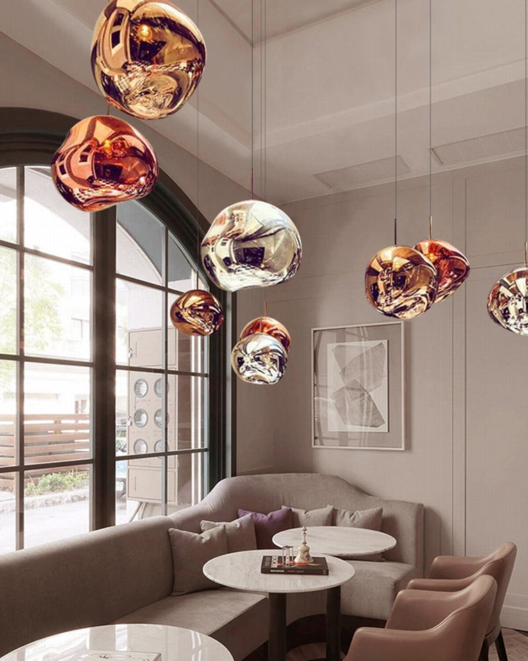 Pendant Light Acrylic Melt Design E27 15.0 cm Warm White Dining Room Kitchen Island Hanging Ceiling Lamp | Thomler