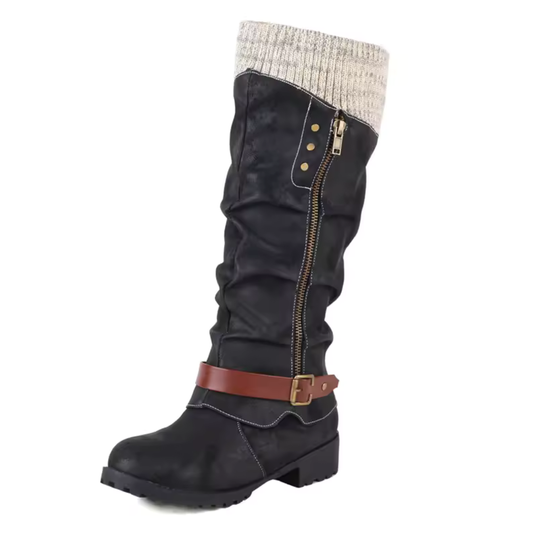 Insulated Mid-Calf Winter Boots with Arch Support for Women & Men – Side Zip Entry, Non-Slip Sole, Cold Weather Footwear | Thomler