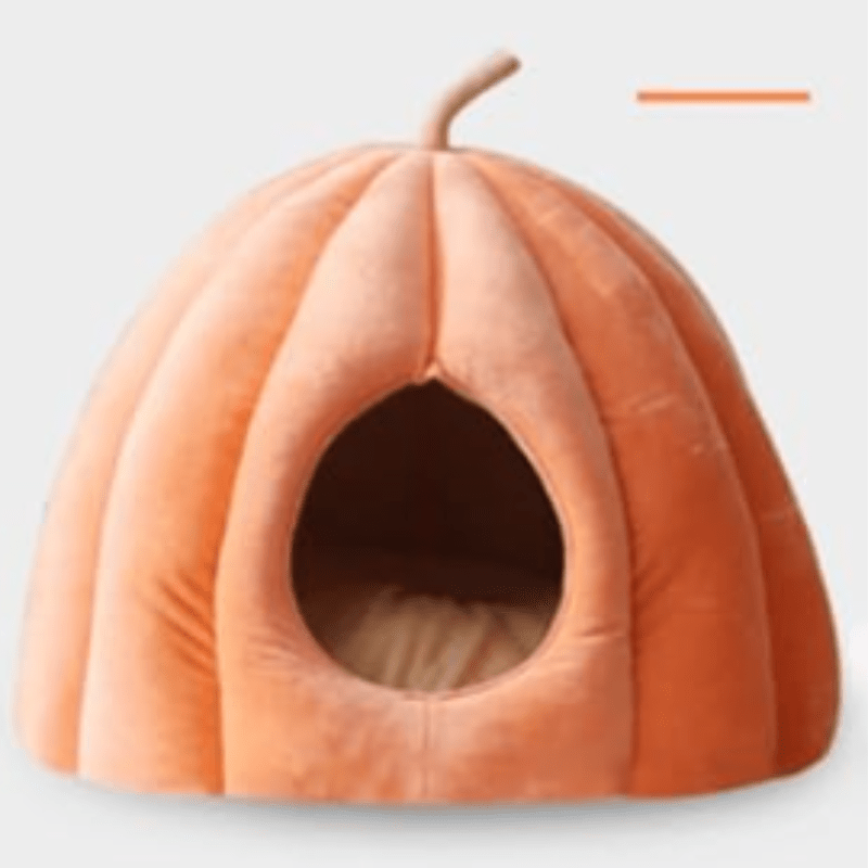 Enclosed Cat Cave Bed – Soft Plush Indoor Hideaway for Cats | Winter Cozy Pet Den with Washable Cover for Small to Medium Cats | Warm | Thomler