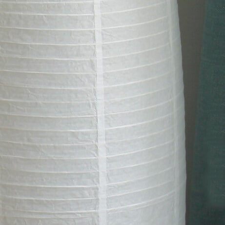 Floor Lamp Paper Shade 53.9 in Two Light White Black Bedroom Living Room Modern Standing Lighting | Thomler