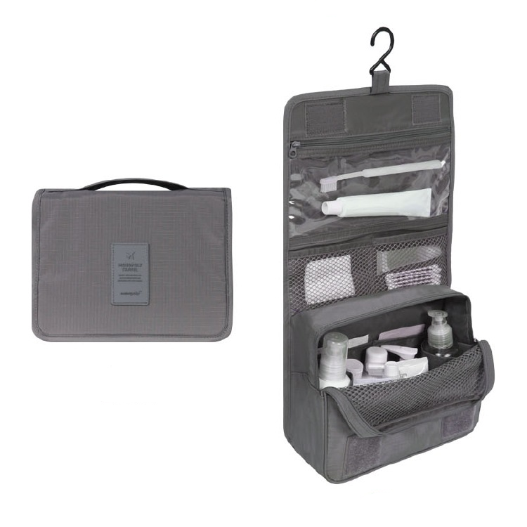 Hanging Toiletry Bag with Multiple Compartments for Travel – Water-Resistant Organizer for Makeup, Cosmetics & Grooming Essentials | Thomler