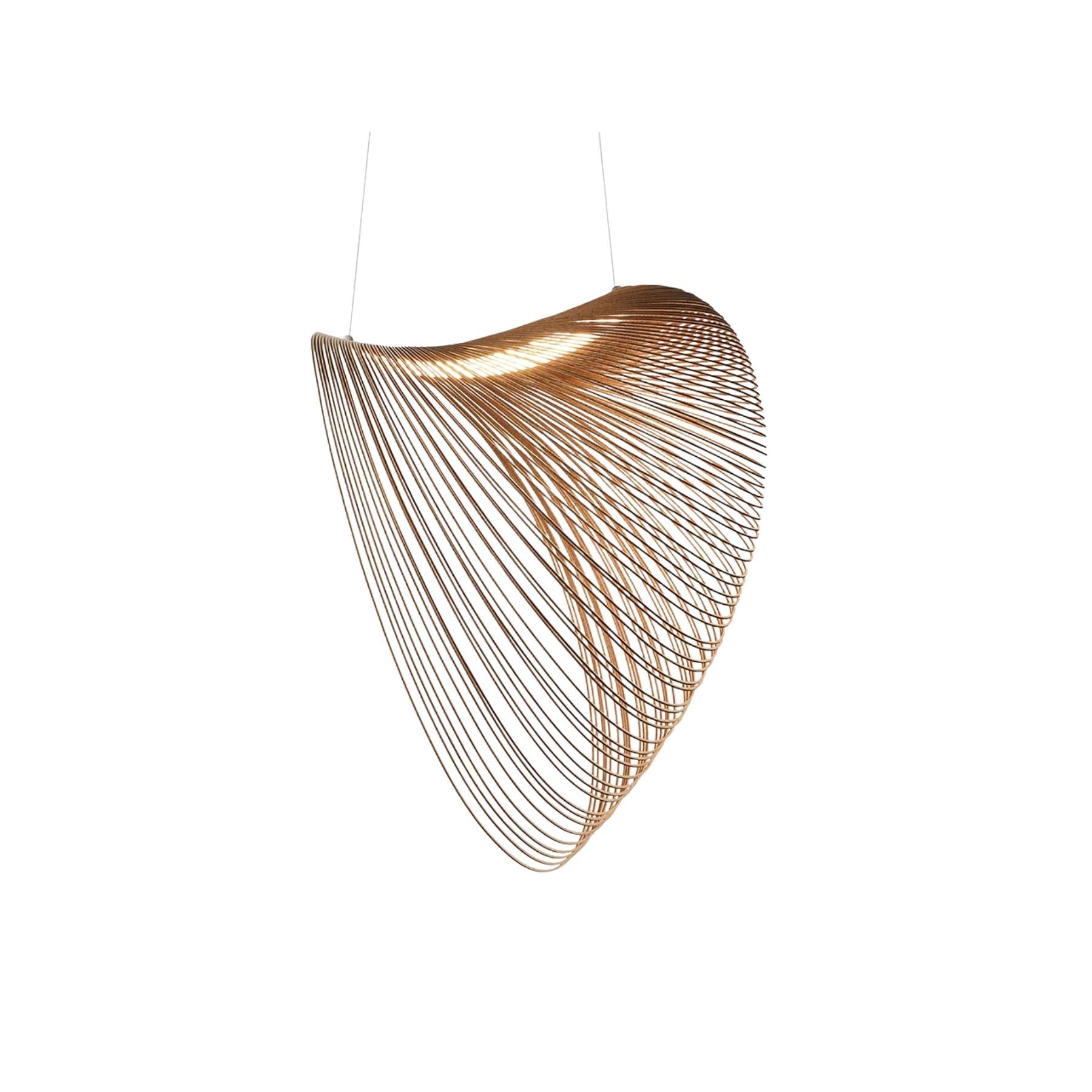 Pendant Light Wood LED 8W Natural Adjustable 200.0 cm Dining Room Restaurant Hanging Ceiling Lamp | Thomler