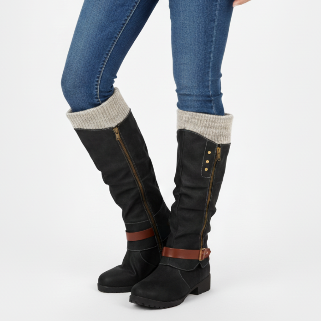 Insulated Mid-Calf Winter Boots with Arch Support for Women & Men – Side Zip Entry, Non-Slip Sole, Cold Weather Footwear | Thomler