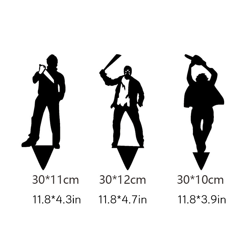 Halloween Shadow Caster Lawn Stake – Life-Size Villain Silhouette Projector for Outdoor Walls | Thomler