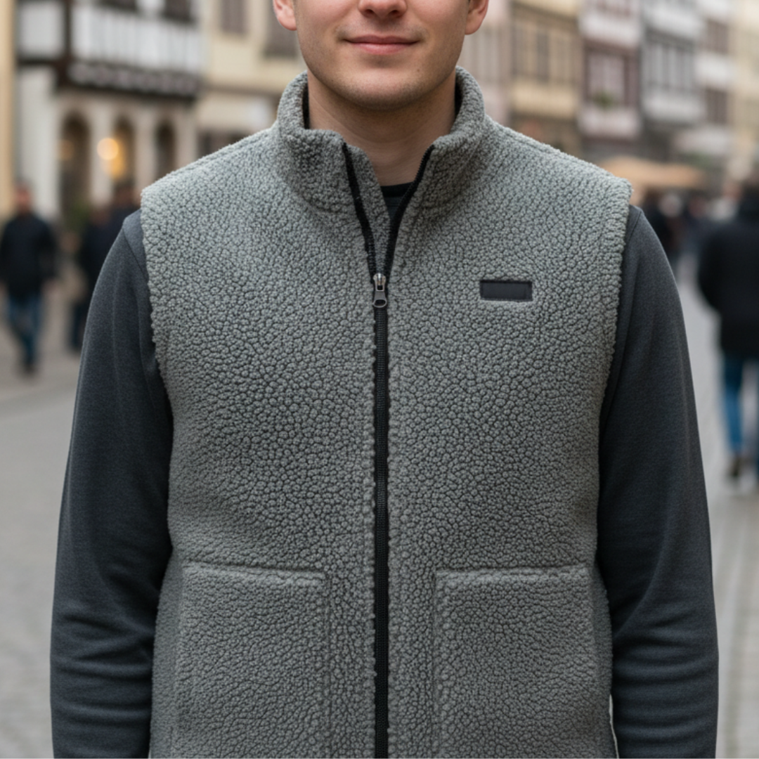 Heated Vest with 3 Temperature Settings & USB-C Power | Men's Electric Warming Gilet for Winter Outdoor Work | Rechargeable Washable Body | Thomler