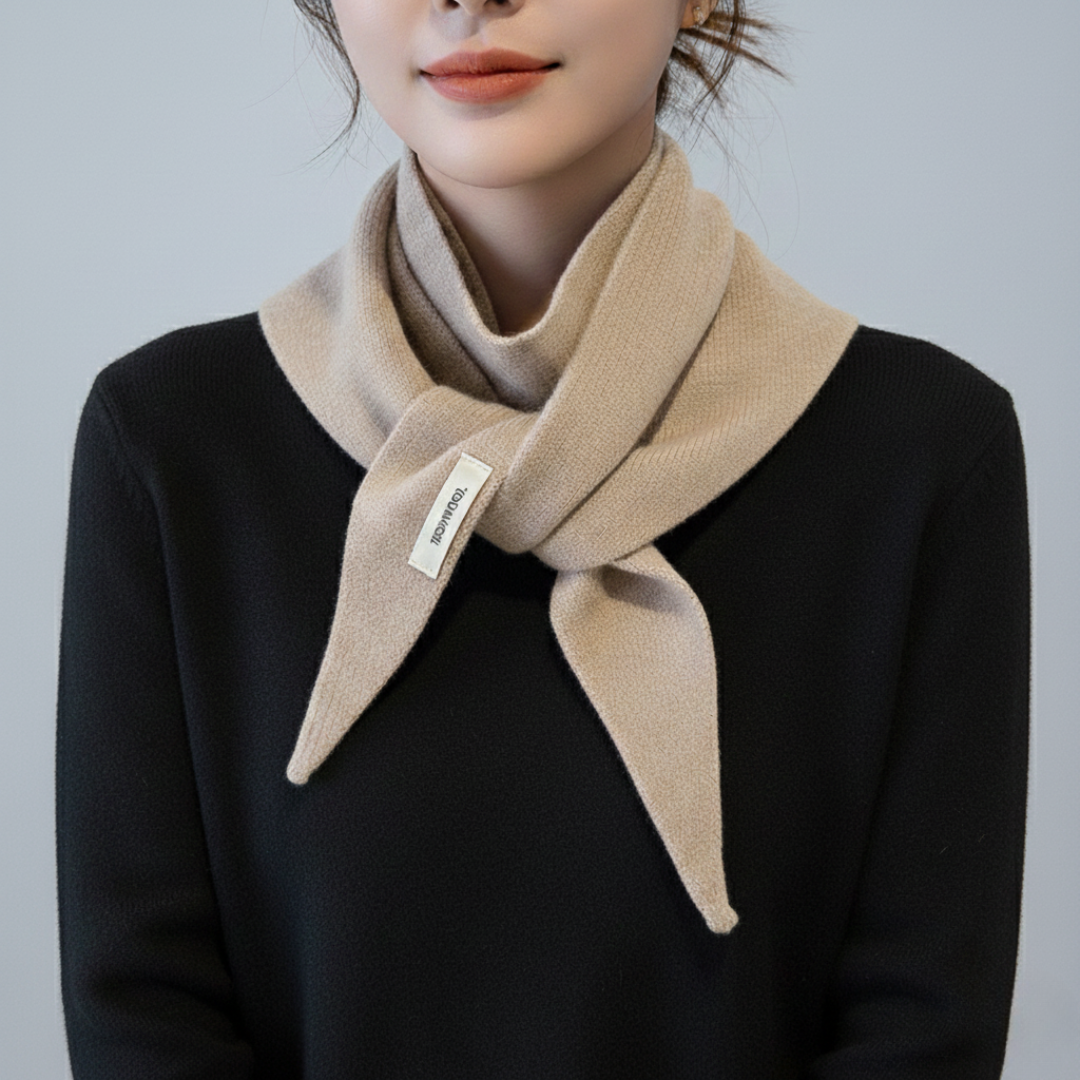 Cozy Triangular Knit Neck Wrap – Lightweight Wool Head Covering for Everyday Layering & Wind Protection – Compact Slip-On Accessory for | Thomler