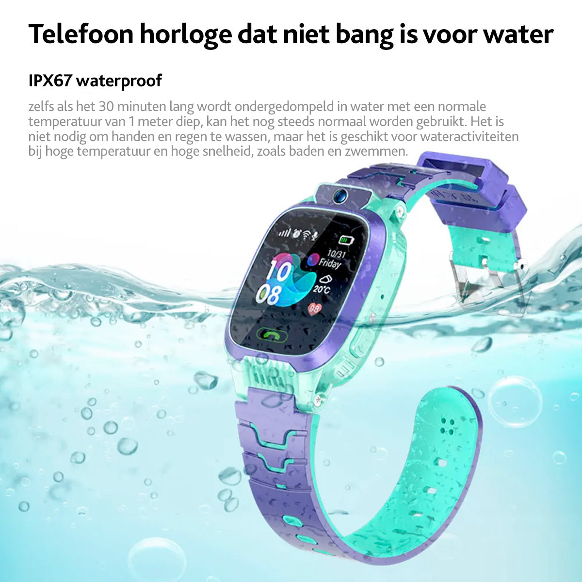 GPS Tracker Smartwatch for Kids with SOS Button & Water Resistant Design | Thomler