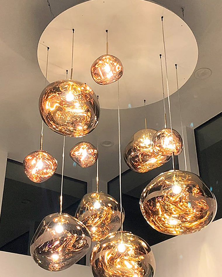 Pendant Light Acrylic Melt Design E27 15.0 cm Warm White Dining Room Kitchen Island Hanging Ceiling Lamp | Thomler