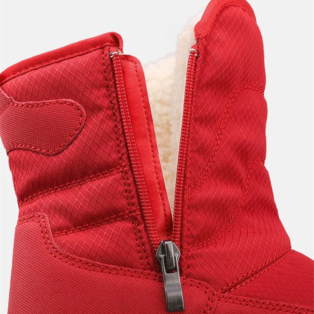 Women's Insulated Winter Boots with Side Zipper – Waterproof Snow Boots for Cold Weather & Wet Conditions | Thomler