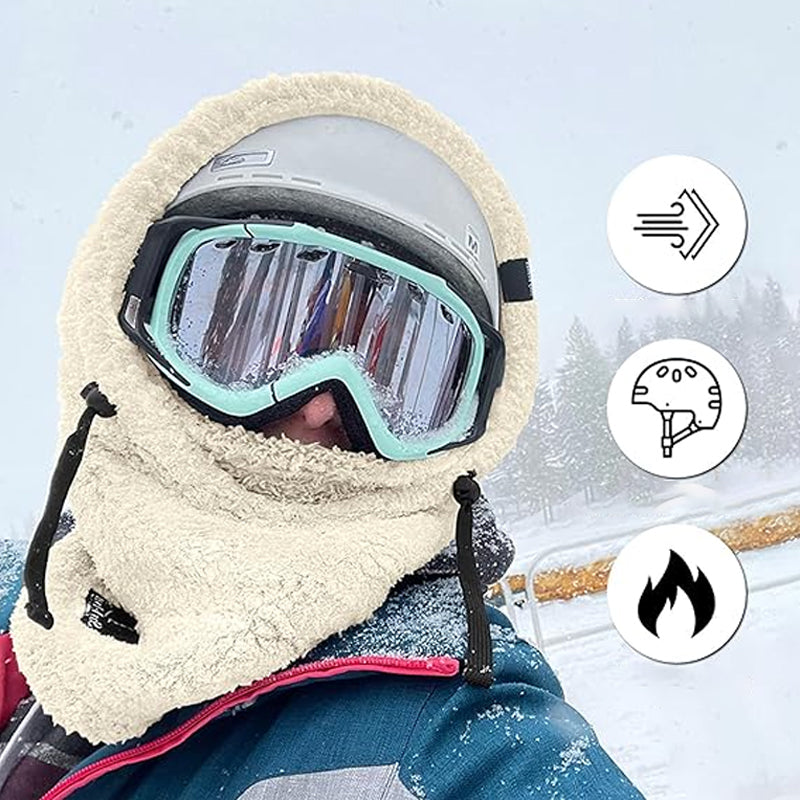 Fleece Balaclava Ski Mask Full Face Winter Hood Windproof Adjustable Neck Warmer for Skiing Snowboarding Hiking Motorcycling | Thomler