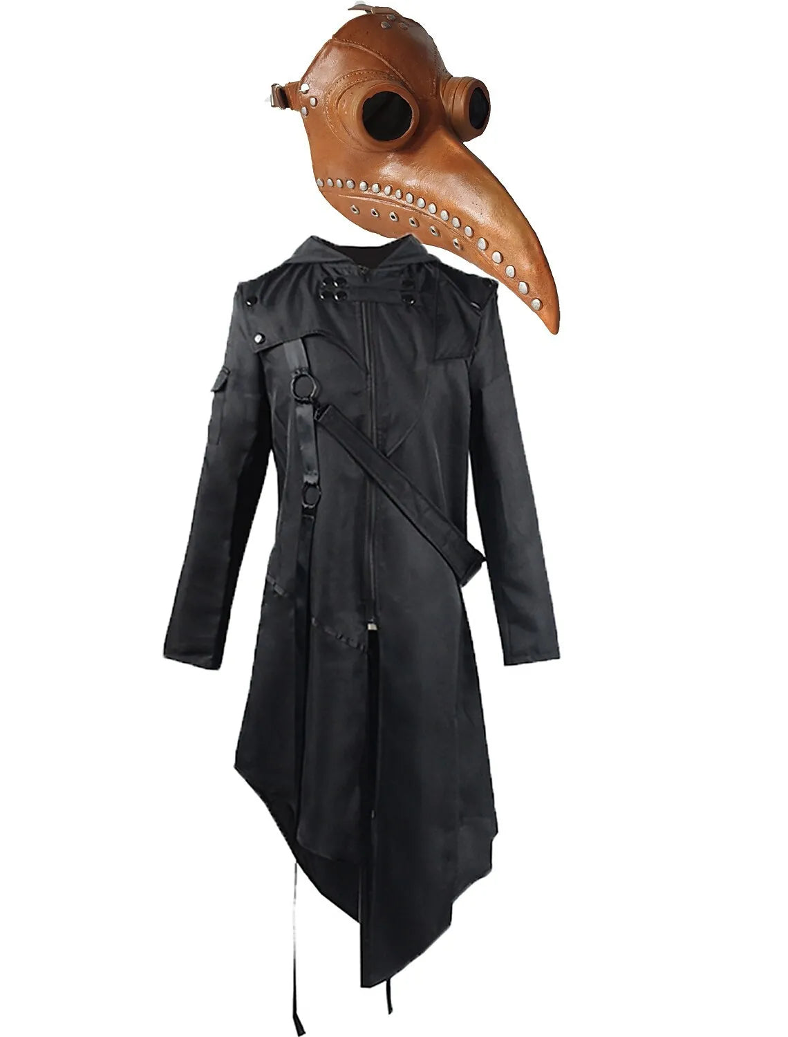 Historical Fantasy Long Coat With Split Back For Men – Roleplay Costume Jacket | Thomler