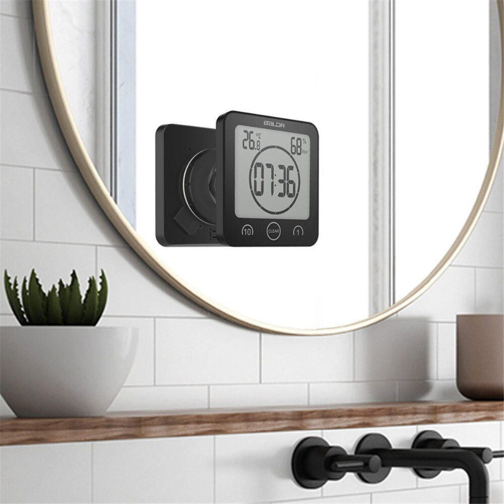 Waterproof Bathroom Shower Clock with Large Display for Time Management | Thomler