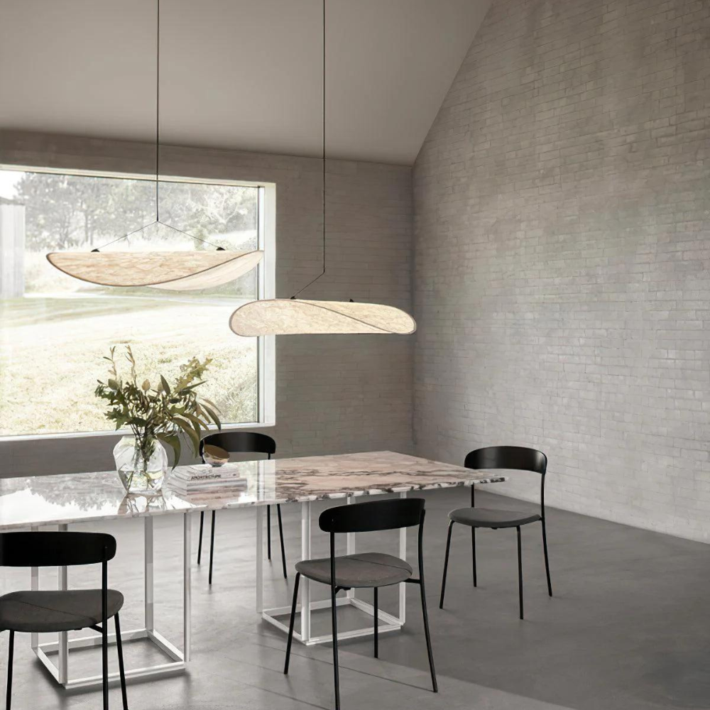 Pendant Light Handwoven Silk Shade Up To 80.0 cm White Dining Room Bedroom Japandi Scandinavian Hanging Ceiling Lamp | Thomler