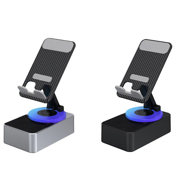 Rotating Wireless Speaker Phone Stand with 40mm Subwoofer & 360° Swivel for Smartphones & Tablets | Thomler