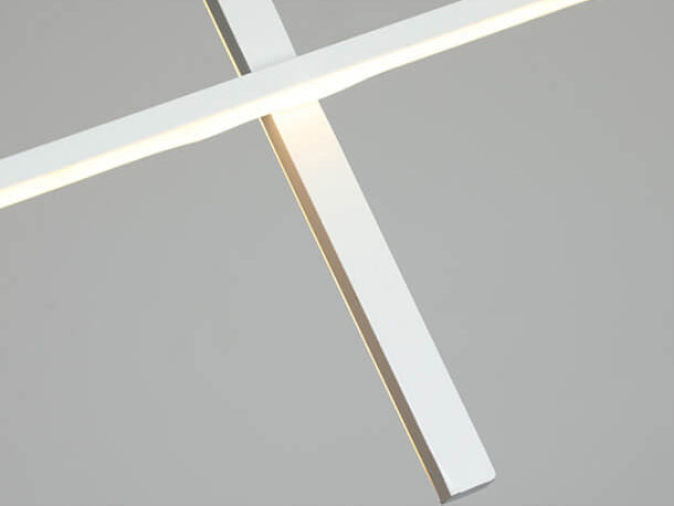 Sleek Rectangular LED Pendant Light with Integrated Lighting for Dining Room & Kitchen | Thomler